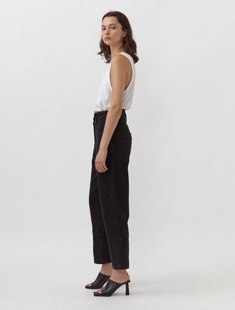 Denim Straight-Leg Trouser