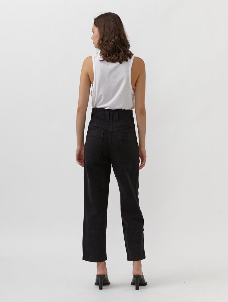 Denim Straight-Leg Trouser