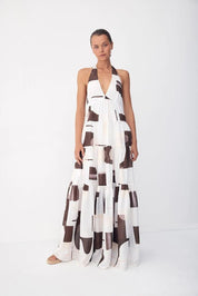 Dillon Maxi - Shadow Play Print Shadow Play Print Chocolate