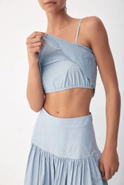 Eve Top Grey Blue