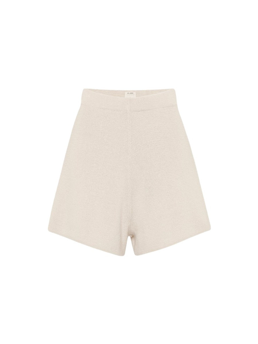 Hemp Knit Spencer Shorts - Ecru