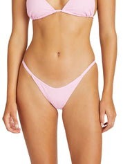 Sea Pink Ribbed String Curve Brief Sea Pink