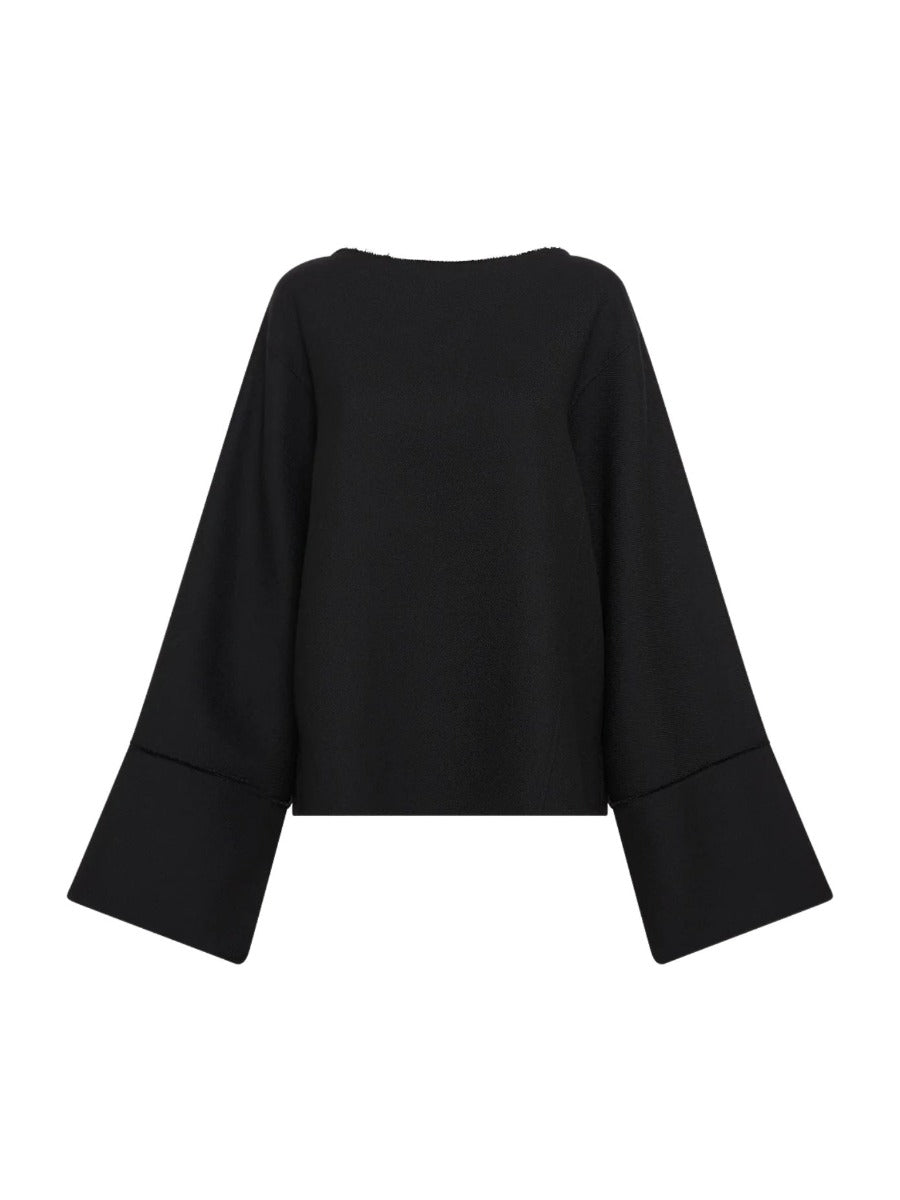 Architectural Wool Sweater Black