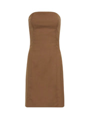 Mini Wool Tailored Dress Truffle