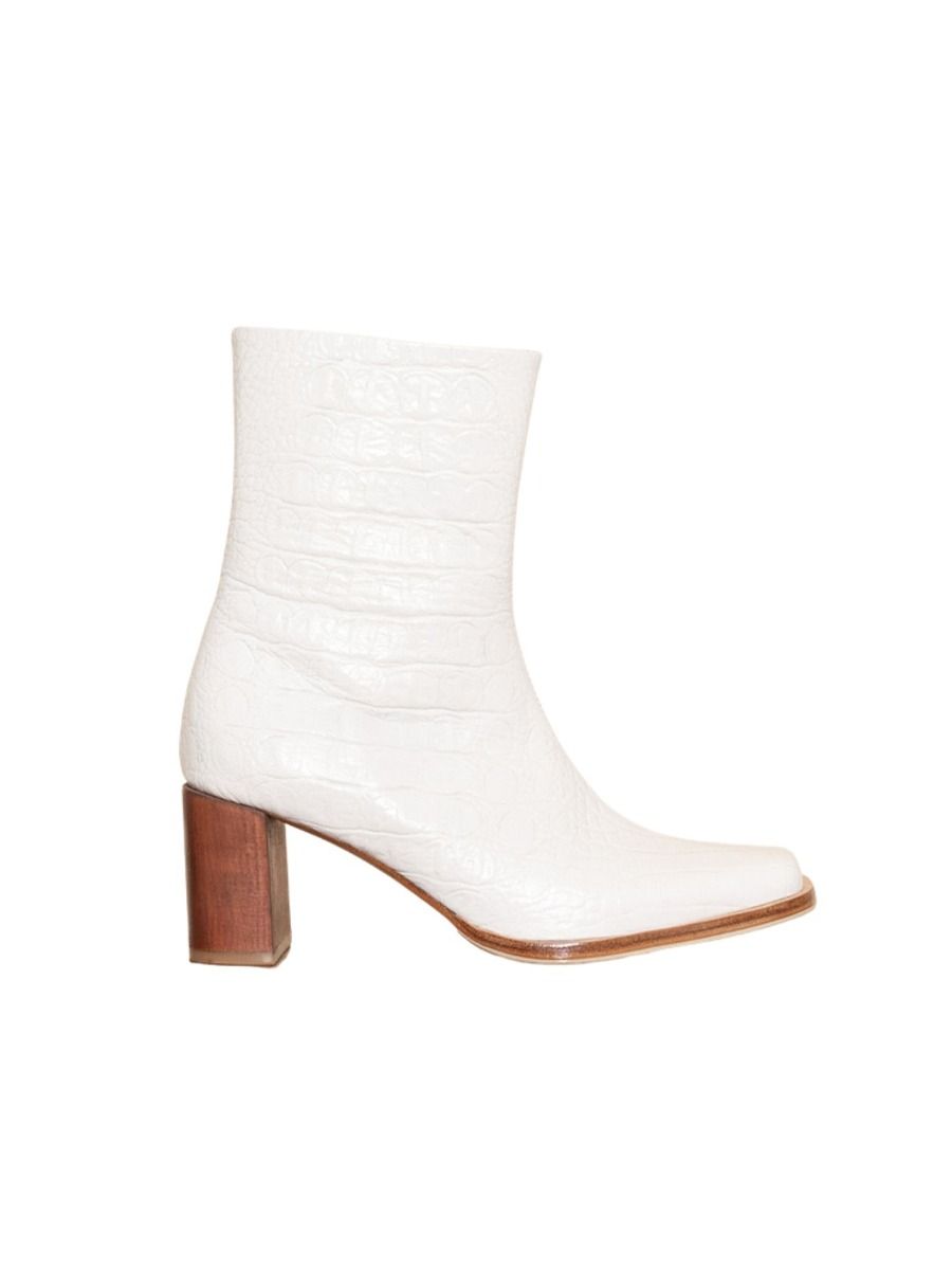 Ortona Boot White Croc