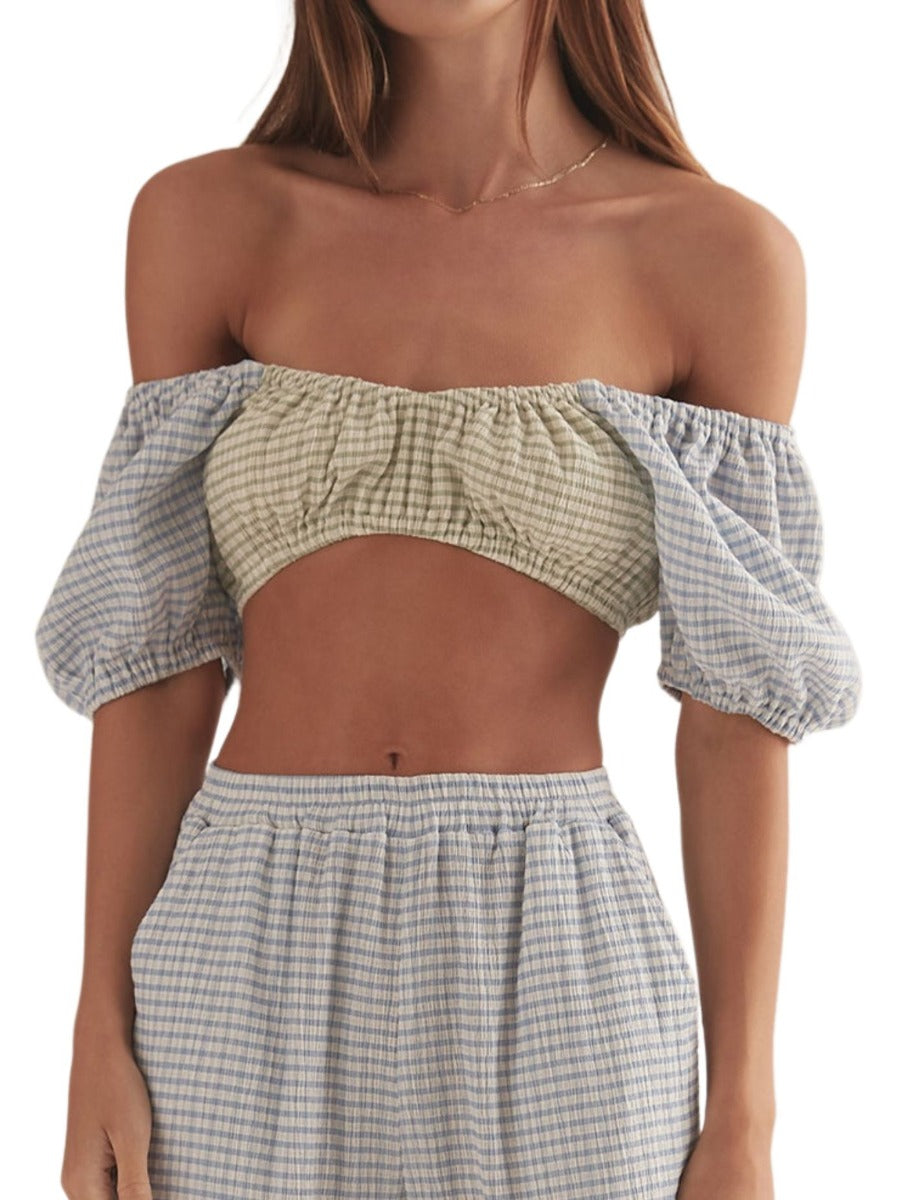 Holly Top Mixed Gingham