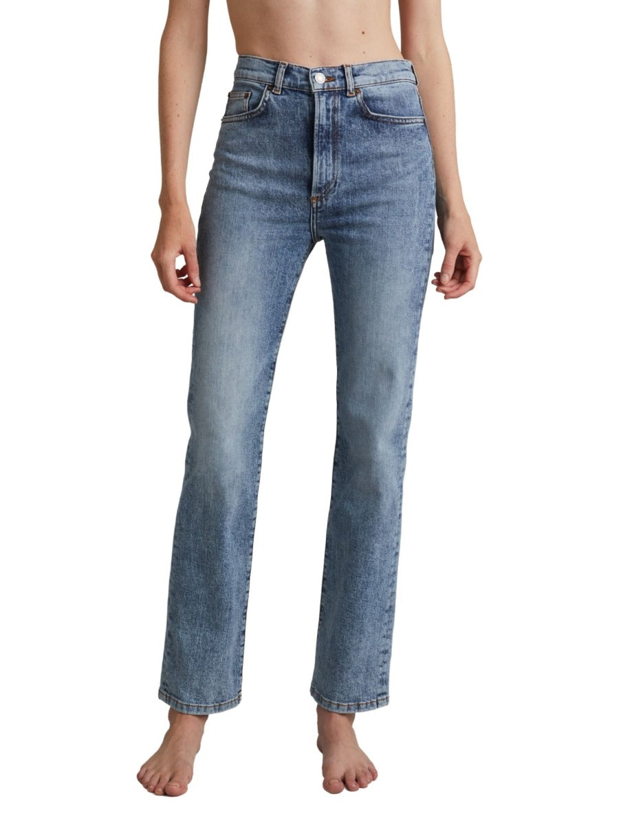 DENIM WIDE PANTS HIGH(34 INDIGO): BOTTOMSjosemoon