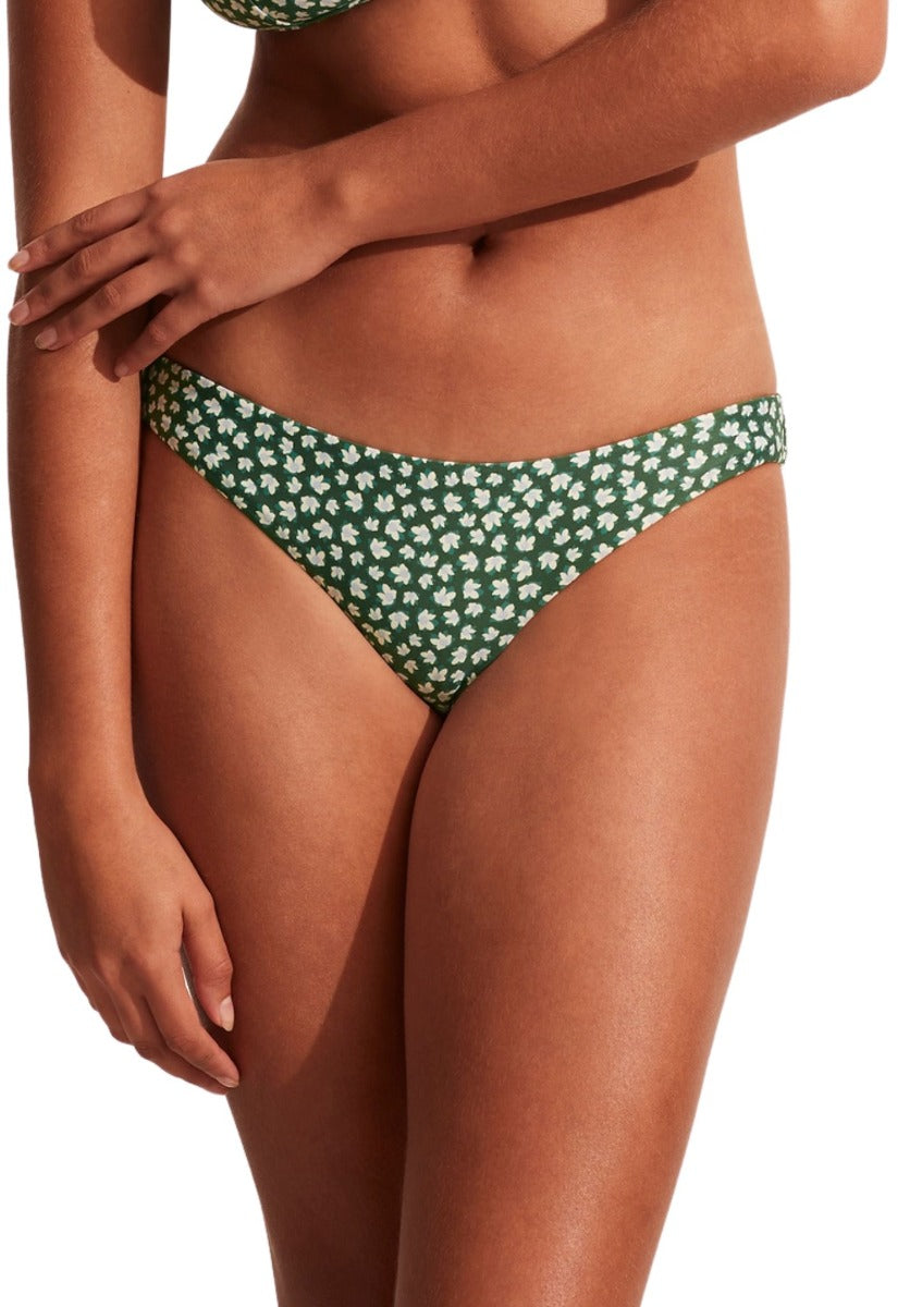 Classic Brief Emerald Wildflower