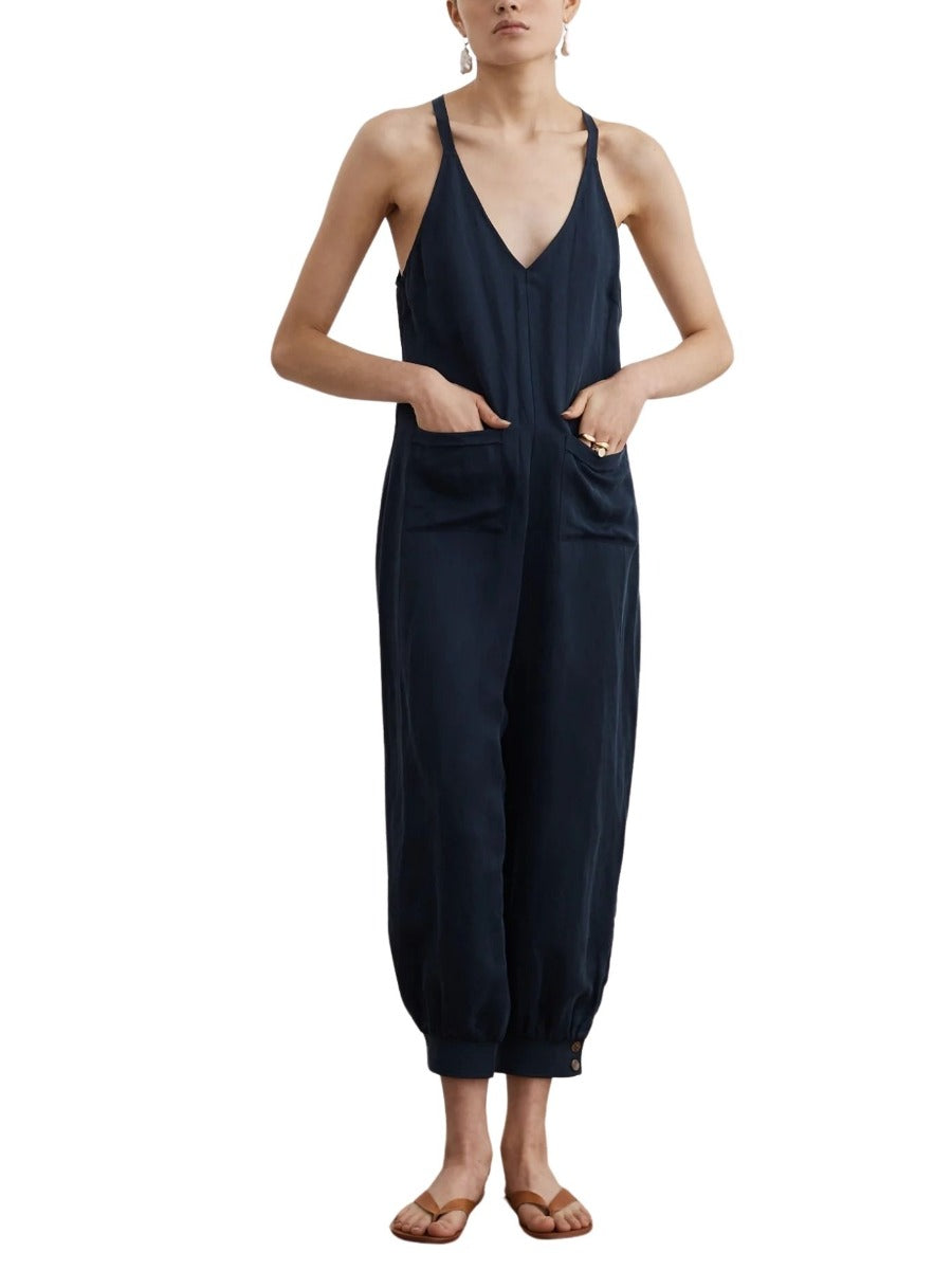 The Alandra Jumpsuit French Navy