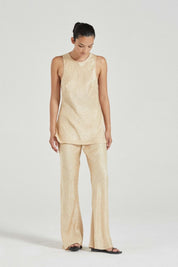 The Camille Pants Butter Jacquard