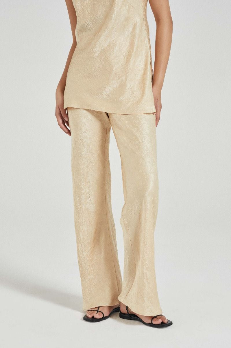 The Camille Pants Butter Jacquard