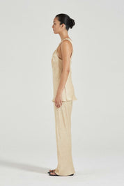 The Camille Pants Butter Jacquard