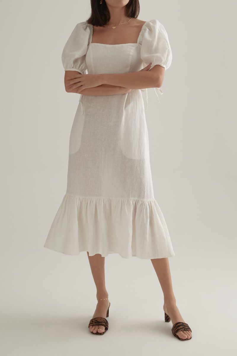 Gilly Dress White