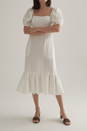 Gilly Dress White