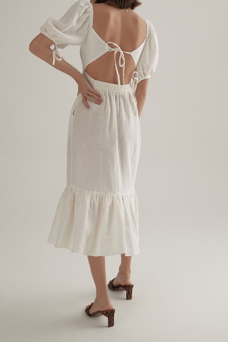 Gilly Dress White