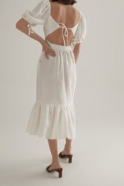 Gilly Dress White