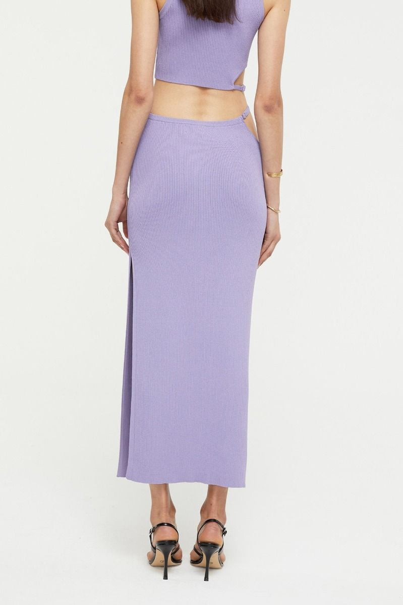 Selena Knit Skirt Lavender