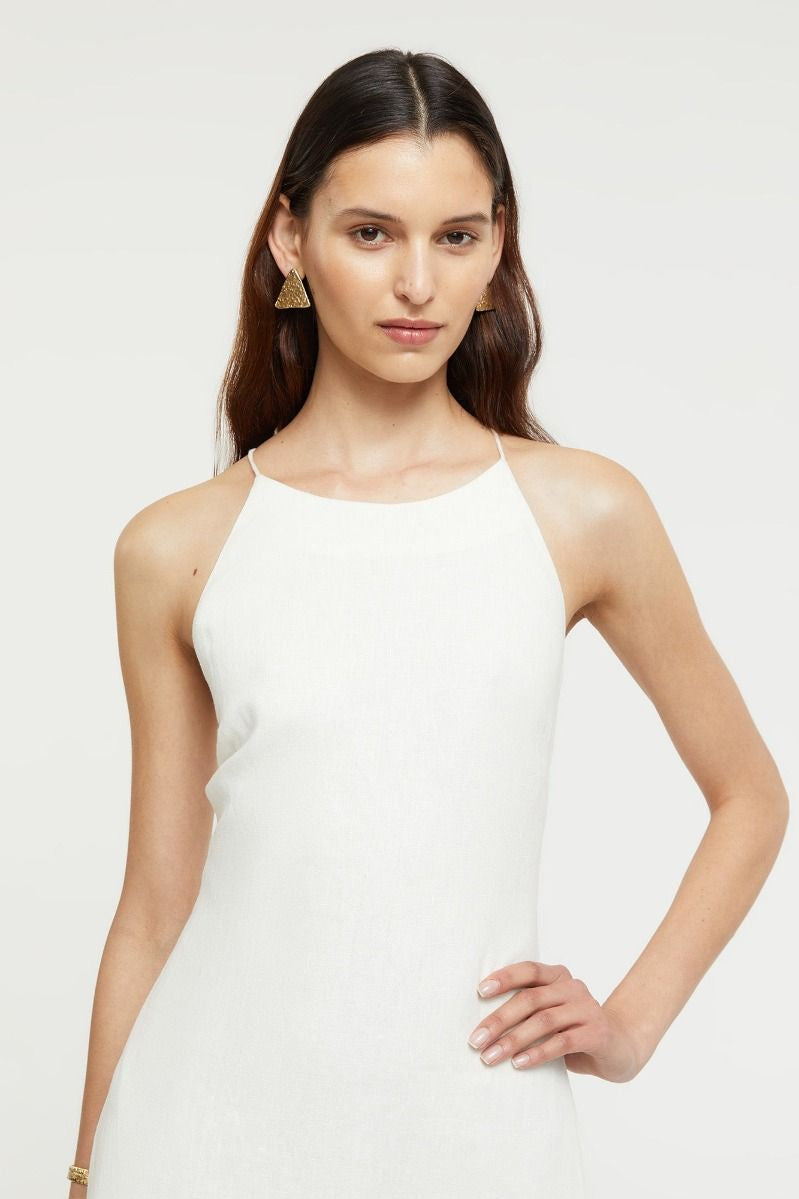 Frankie Flare Dress Creme