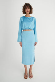 Clara Top Cornflower