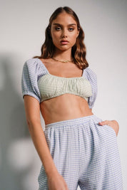 Holly Top Mixed Gingham