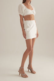 Luca Skirt White Daisy