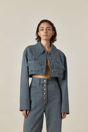 Alleta Denim Jacket | Blue Wash