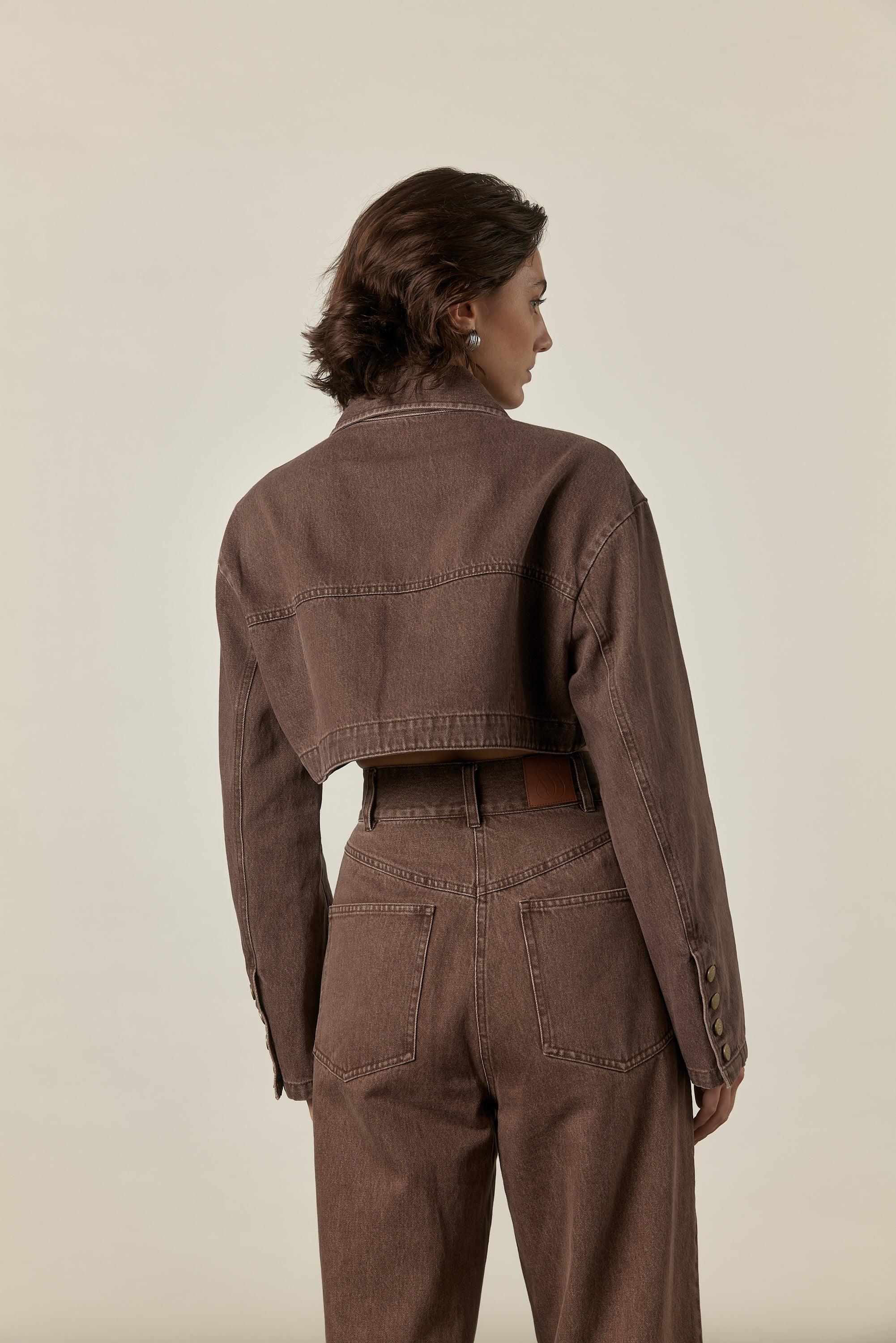 Alleta Denim Jacket | Chocolate Wash