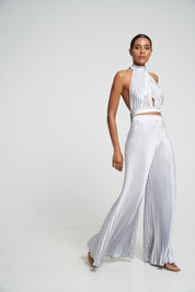 Bisous Pleated Pant Metallic