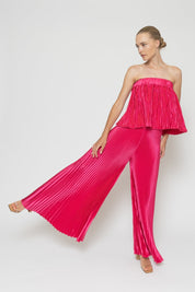 Bisous Pleated Pant Punch