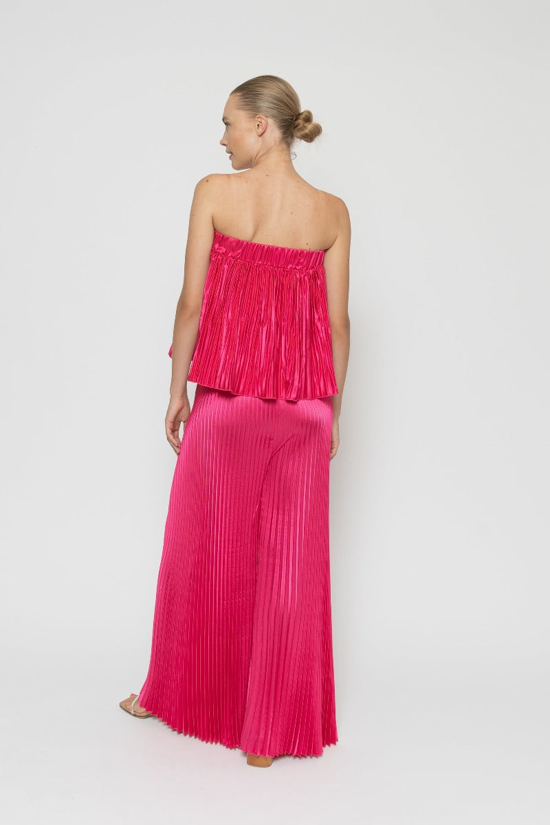 Bisous Pleated Pant Punch