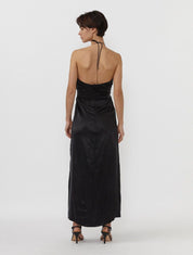 Linda Silk-Blend Halter Dress