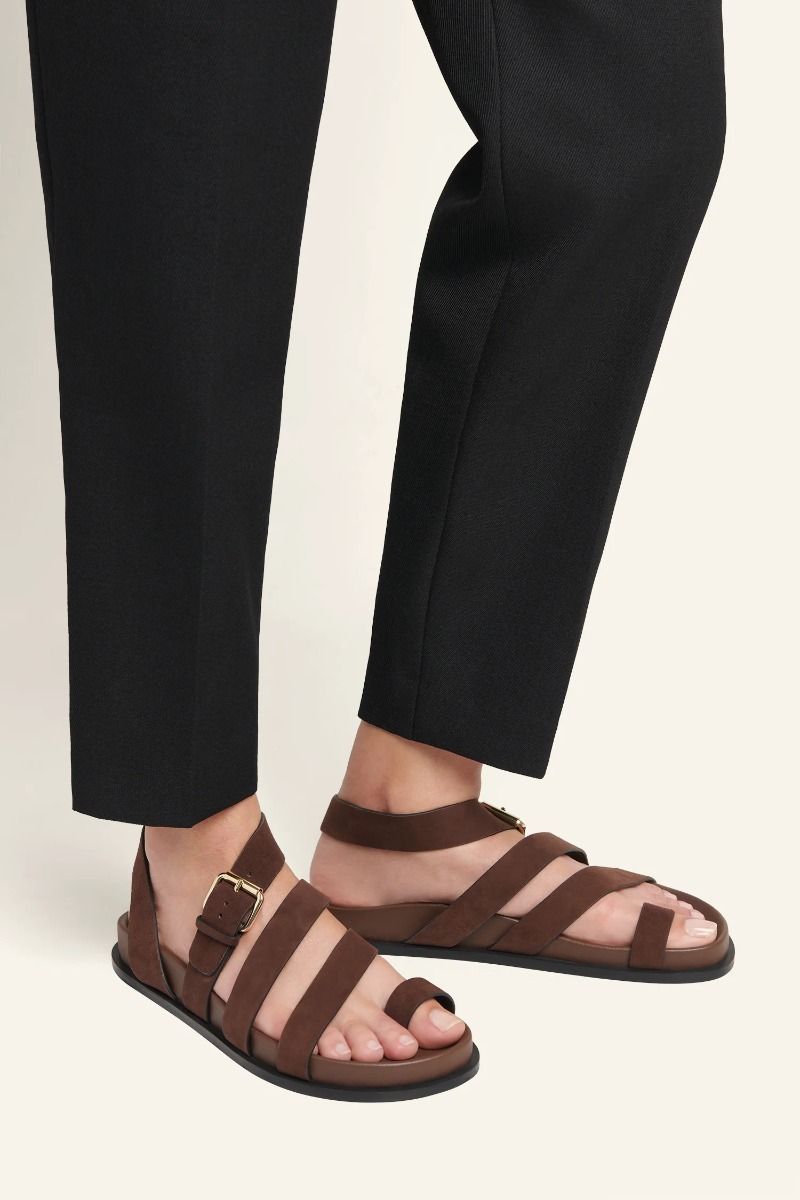 The Lyon Sandal Mocha Suede