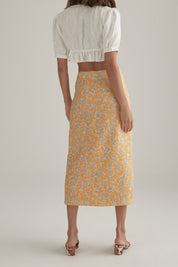 Mya Skirt Tangelo Floral