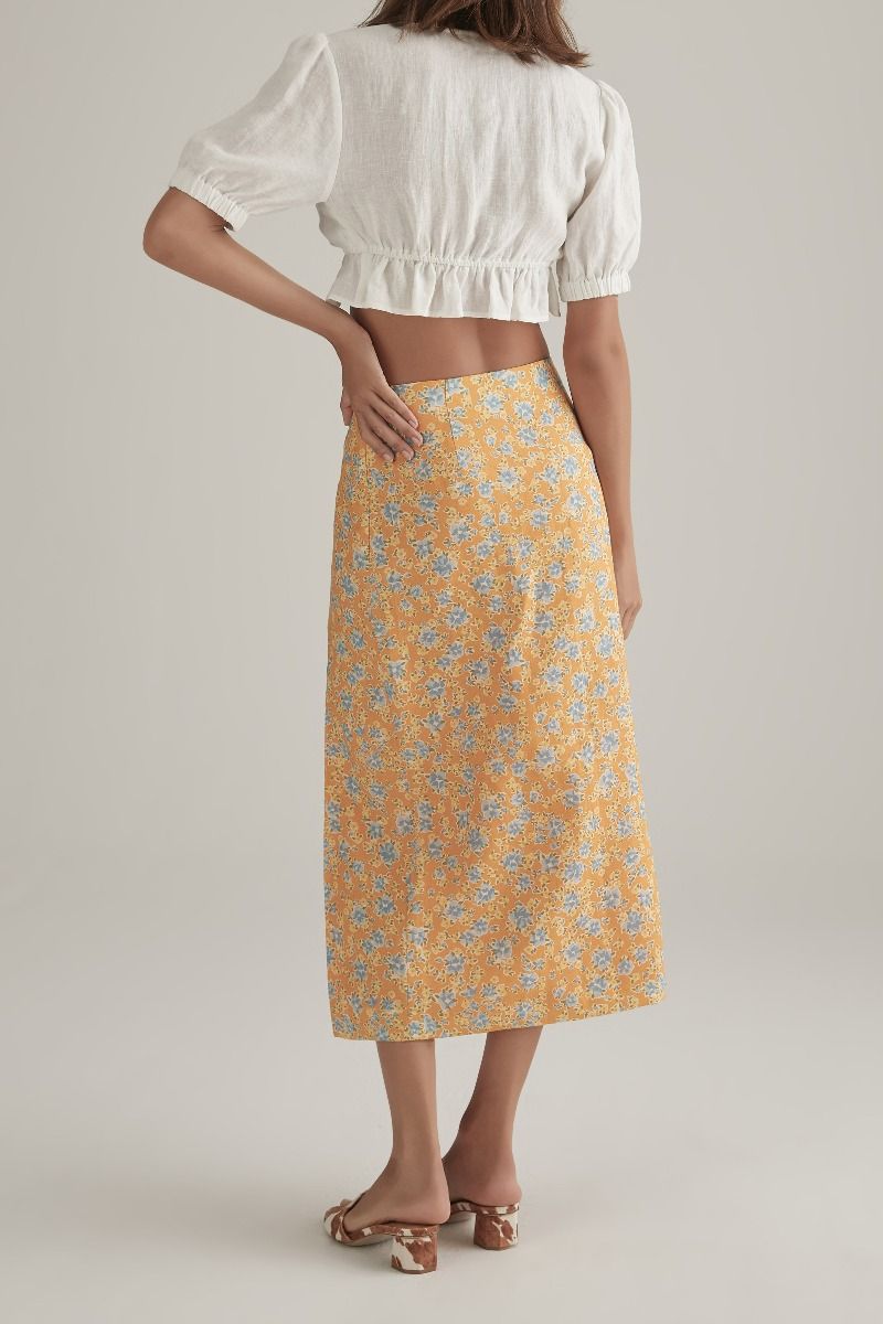 Mya Skirt Tangelo Floral