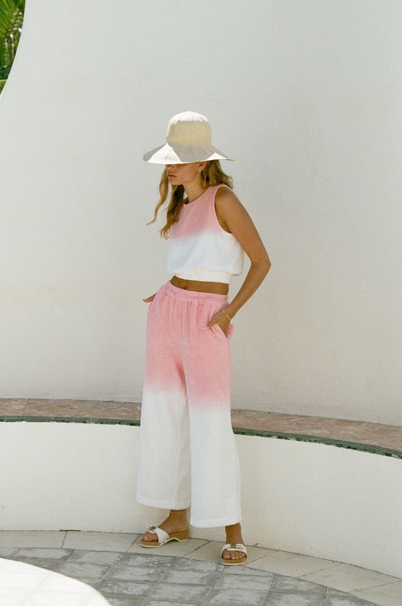 Capri Pant - Pink Ombre