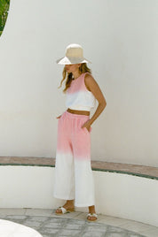 Capri Pant - Pink Ombre