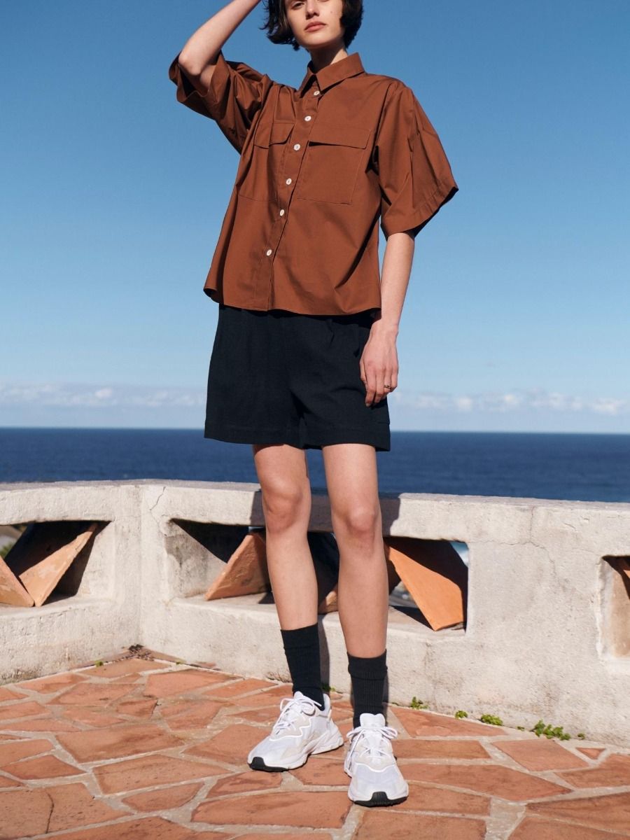 Woven Pocket Shorts Black