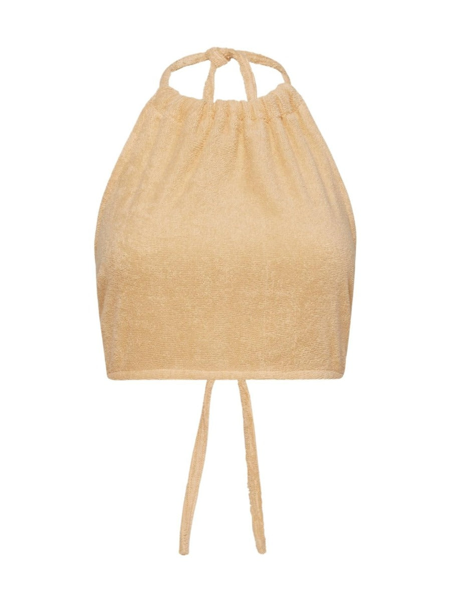 IL PASO HALTER TOP ALMOND