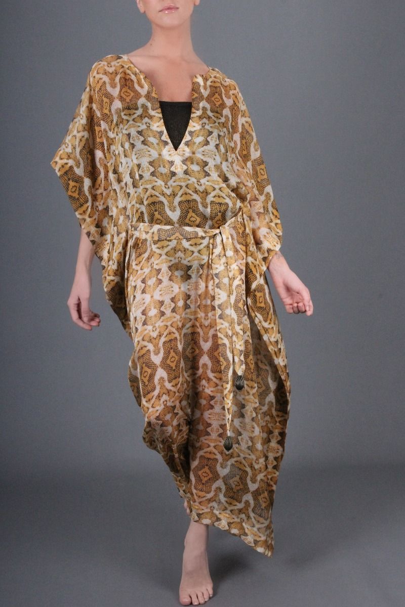 Moroccan Caftan Gold Ikat