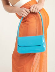 Mini Camille Bag Cerulean Patent