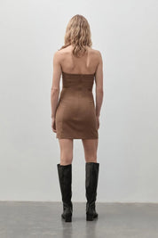 Mini Wool Tailored Dress Truffle
