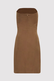 Mini Wool Tailored Dress Truffle