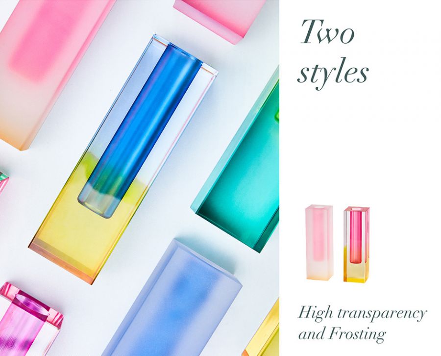 Leane Vase - Pink & Green