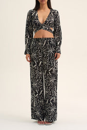 Ollie Top Black Botanic