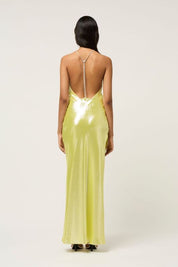 Hudson Bias Crystal Dress - Yellow