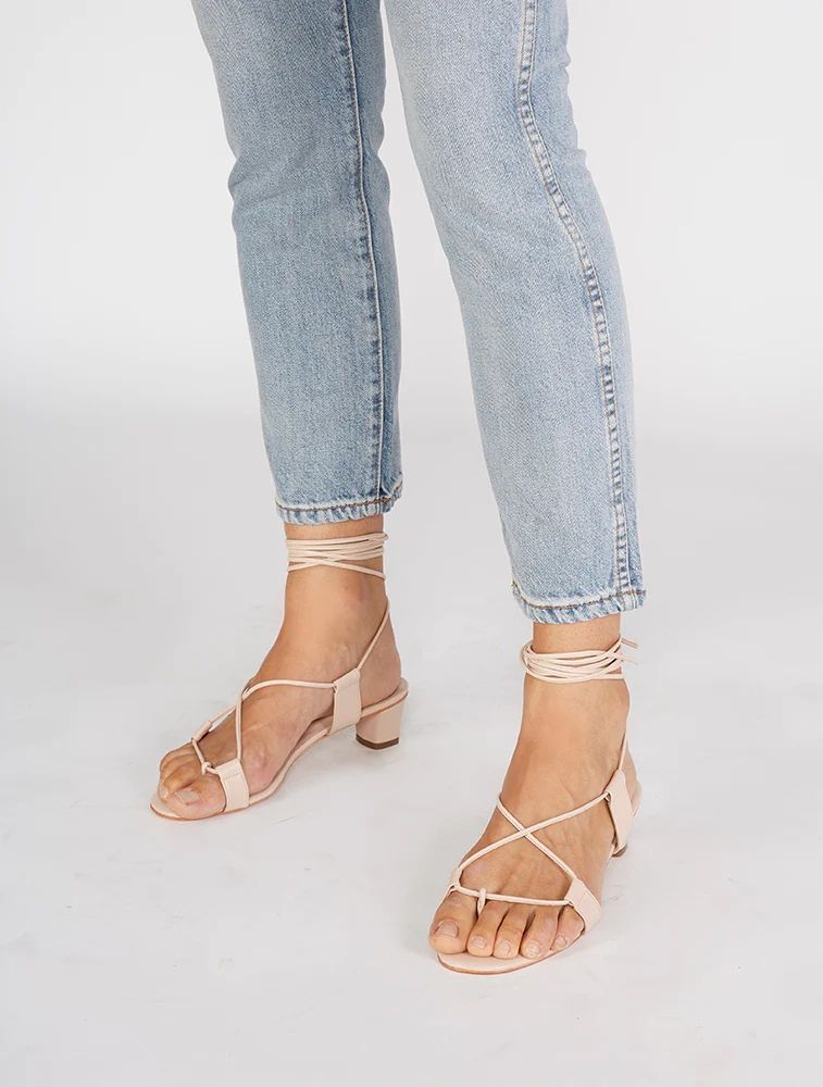 Pavone Heeled Sandal - Blush