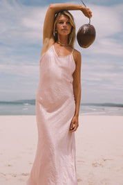 The Georgina Slip Dress Blush