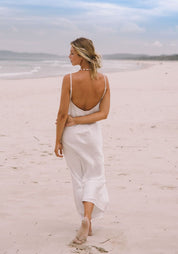 The Georgina Slip Dress Coconut