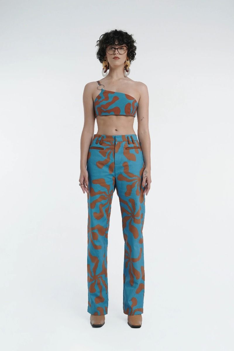 Low Rise Straight Trouser in Hawaii
