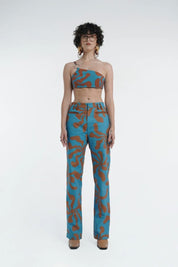 Low Rise Straight Trouser in Hawaii